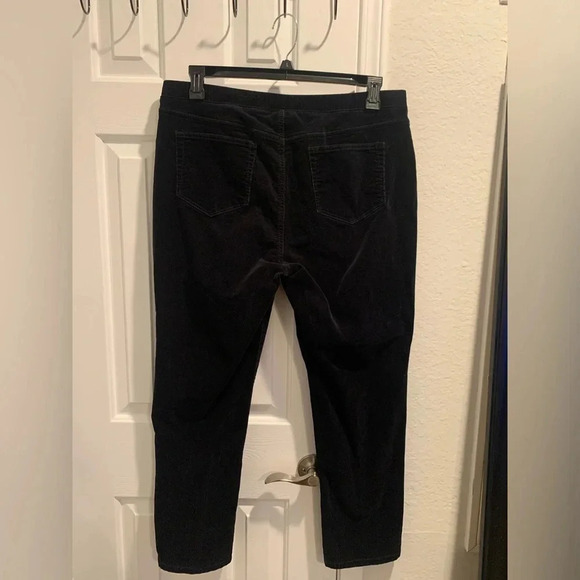 J. Jill Women’s Corduroy Pants Black Size Large Soft - Picture 3 of 6